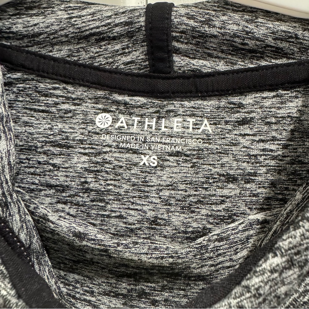 Athleta Gray Uptempo Hooded Athletic Pullover XS - Picture 4 of 10